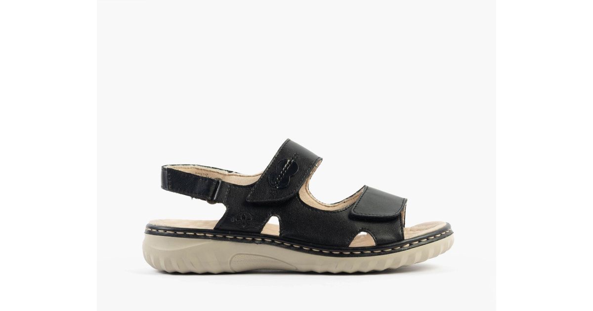 Rieker 60462-00 Sandals Leather in Black | Lyst UK