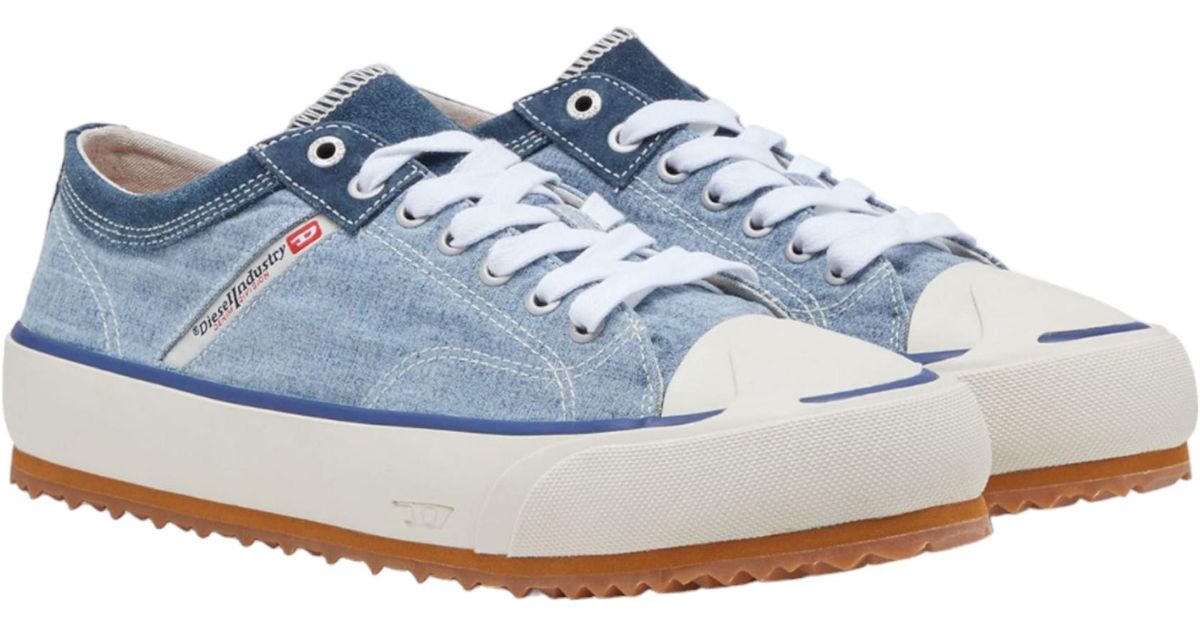 DIESEL S-Principia Low Trainers Low Top Sneakers in Blue for Men