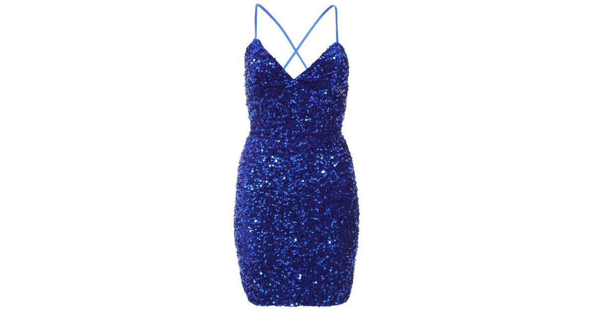 quiz royal blue sequin dress Royal Quiz Sequin Midi Dress