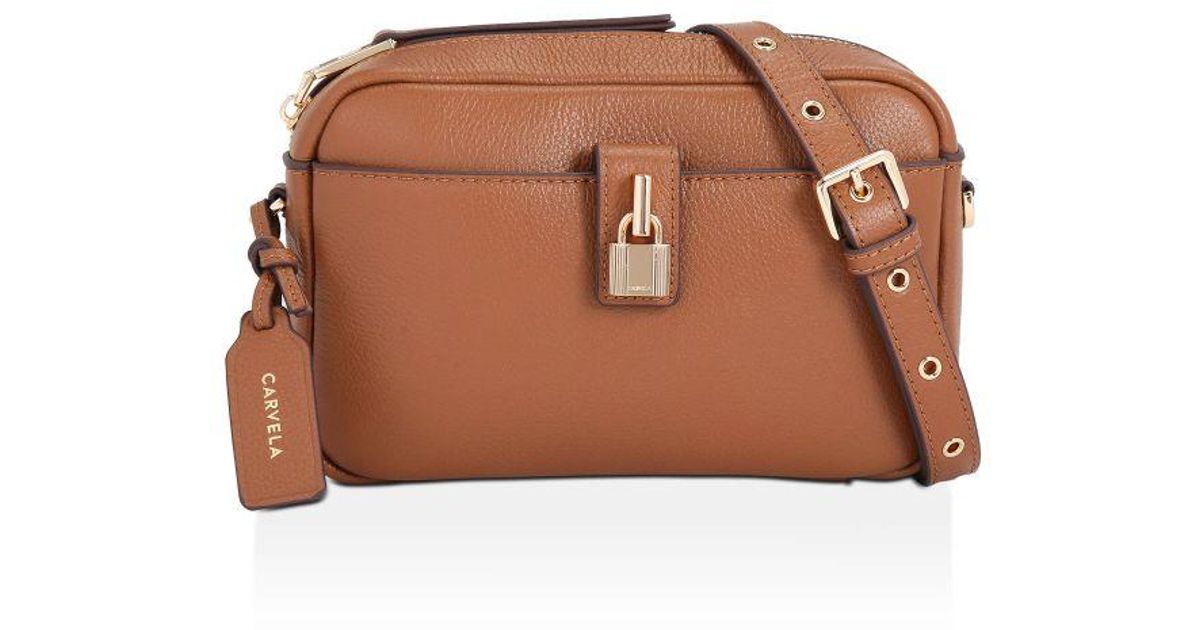 Carvela Kurt Geiger Leather Henley Camera Bag Leather in Brown | Lyst UK