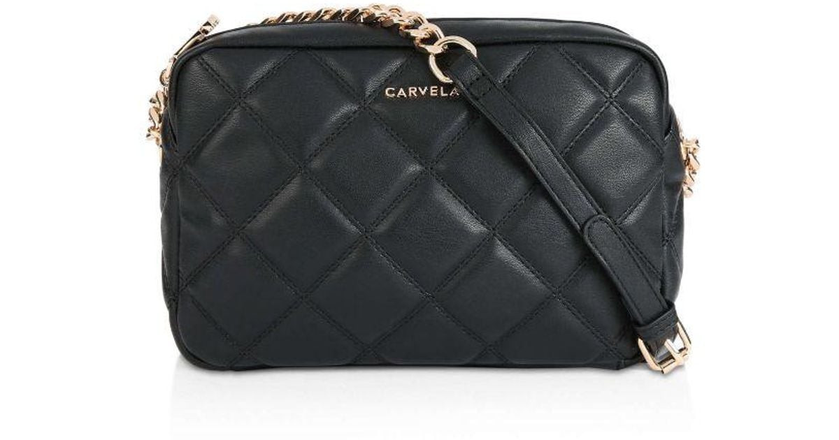 Carvela Kurt Geiger Bloom Quilt Cross Body Bag in Black Lyst UK