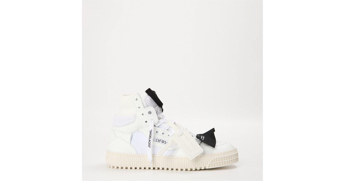 Off-White c/o Virgil Abloh Off 3.0 Hi Top Lettering Lace-Up Sneakers in ...