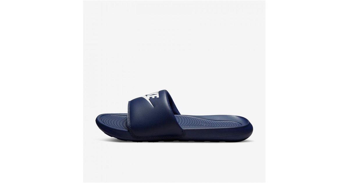 Nike flip flops blue deals