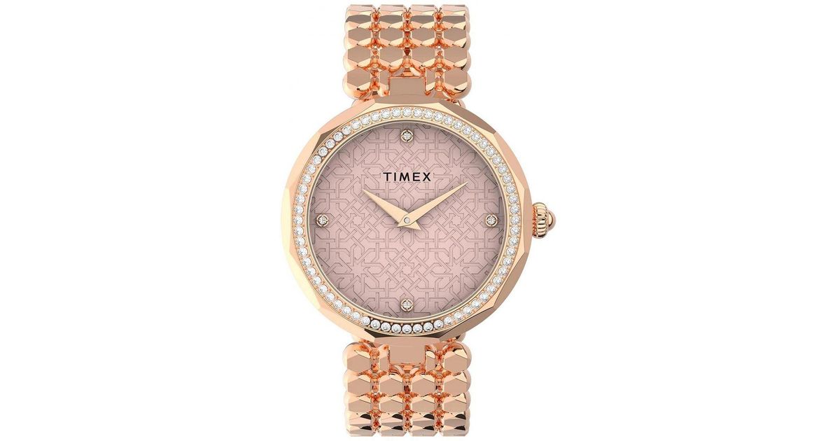 Timex Asheville Rose Gold Watch Tw2v02800 Stainless Steel in Pink Lyst UK