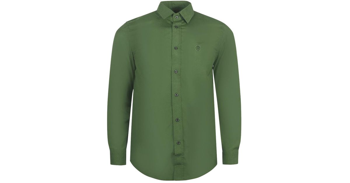 DIESEL Long Sleeve Night Shirt Material Cotton in Green for Men Lyst UK