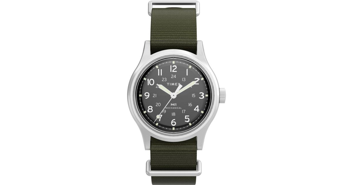 Timex Mk1 Watch Tw2Y07900 Fabric in Grey for Men | Lyst UK