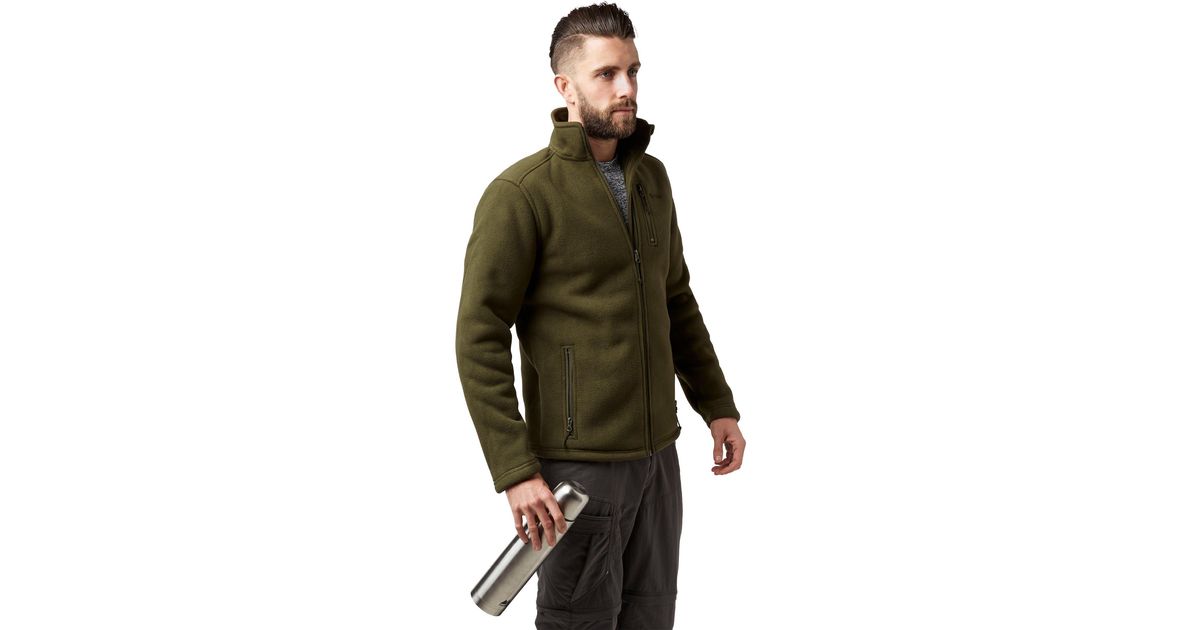 Peter Storm Full Zip Long Sleeve Borg Fleece Jacket With Pockets For Walking Hiking in Green for Men Lyst UK