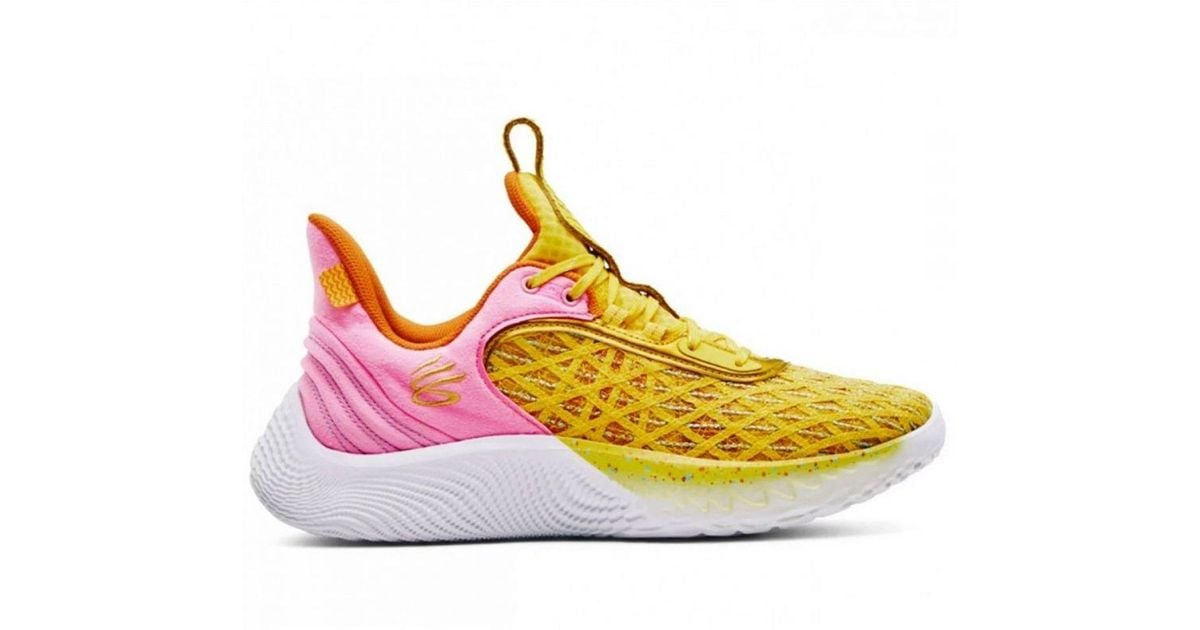 Under Armour Sesame Street X Curry Flow 9 Yellow Trainers for