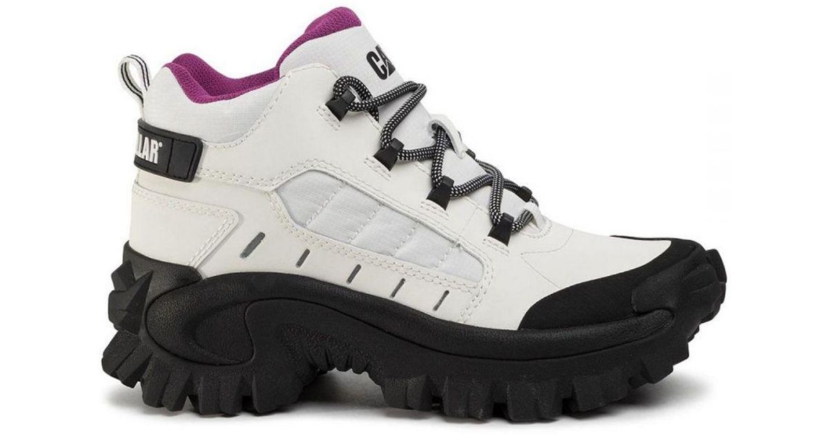 Caterpillar Resistor White Boots Leather in Black for Men Lyst UK