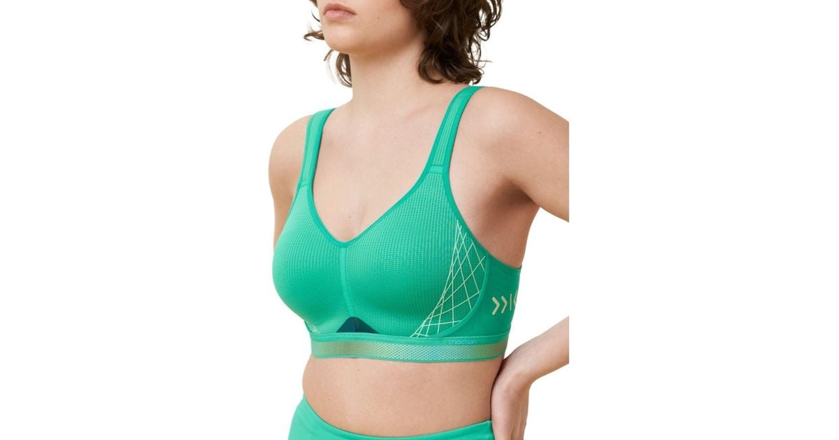 Triumph Triaction Cardio Cloud Racerback Non Wired Sports Bra in Green Lyst UK