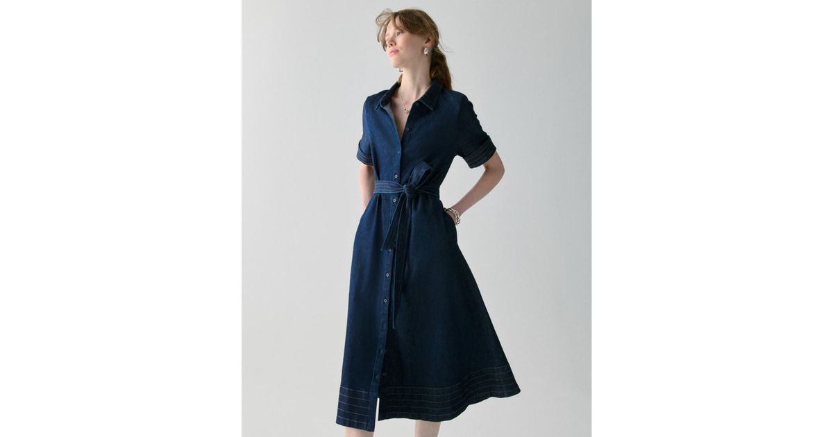 kate spade saturday denim dress j-kut-from-the-cloth-denim-jean-midi-shirt-dress-kate-spade-red-black-plaid-fringe-hooded-poncho-casual-friday-work-office-style-fashion-blog-san-francisco-sf-memorandum-mary-orton - MEMORANDUM