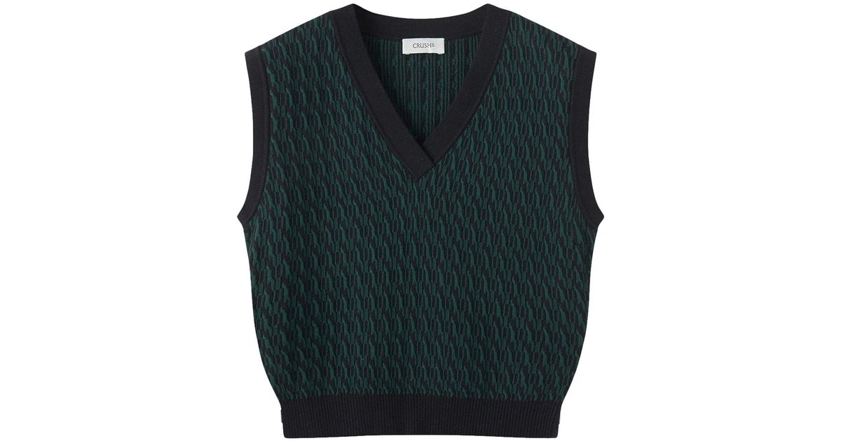 Regular Cashmere Blend Crew Neck Vest