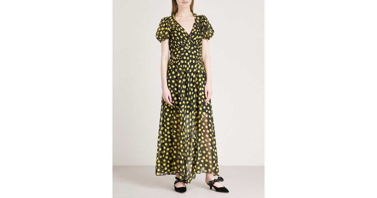 attico polka dot dress