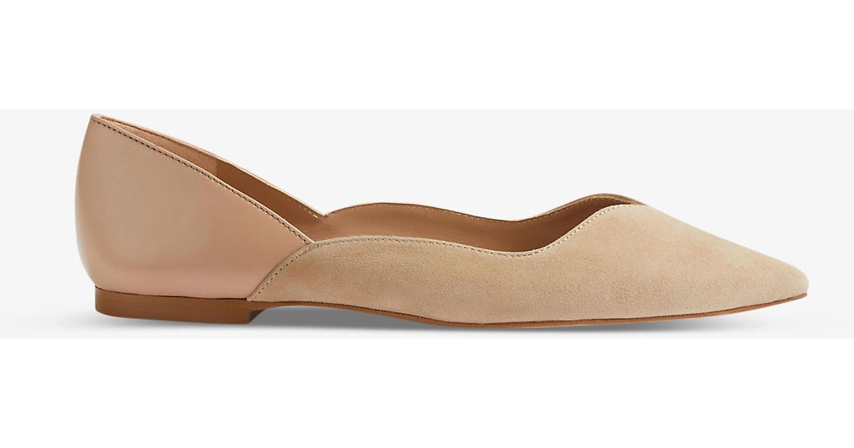 LK Iris Pointed Leather Ballet Flats Lyst