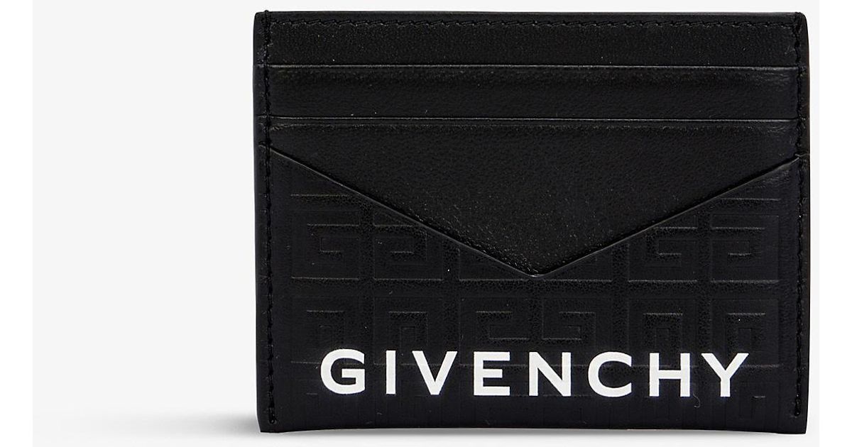 Givenchy G-essentials Leather Card Holder in Black | Lyst UK