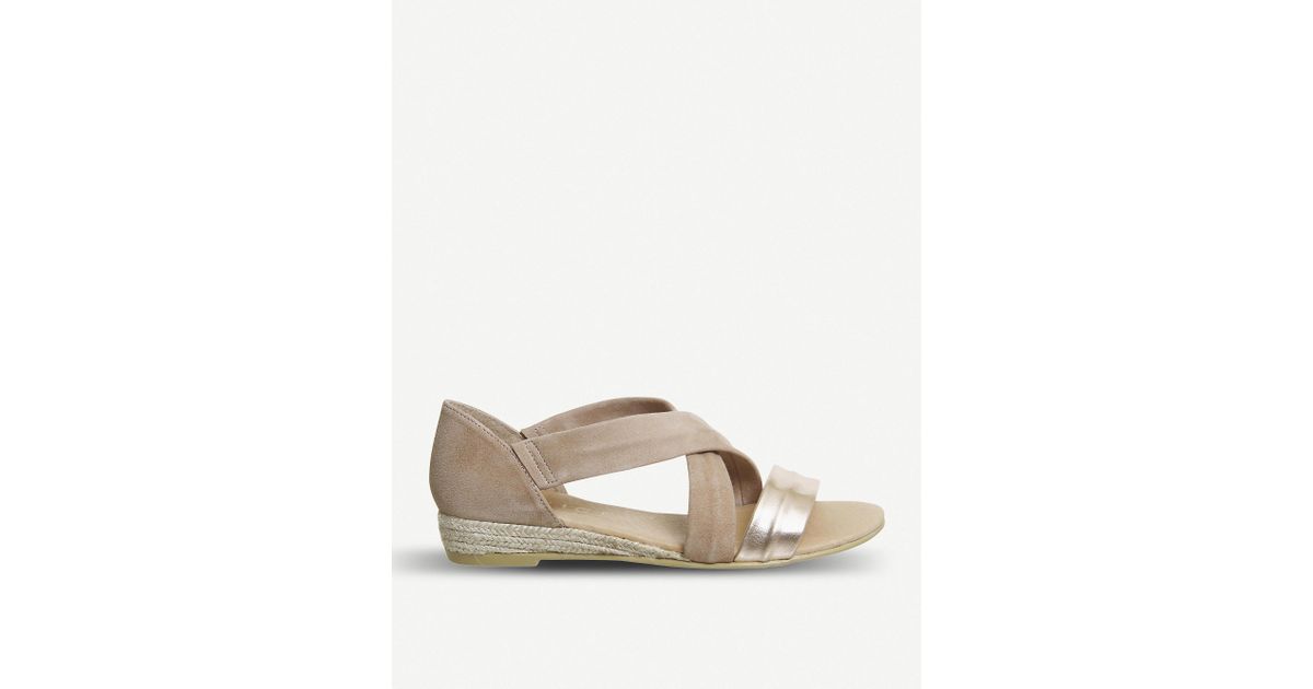 office hallie sandals rose gold