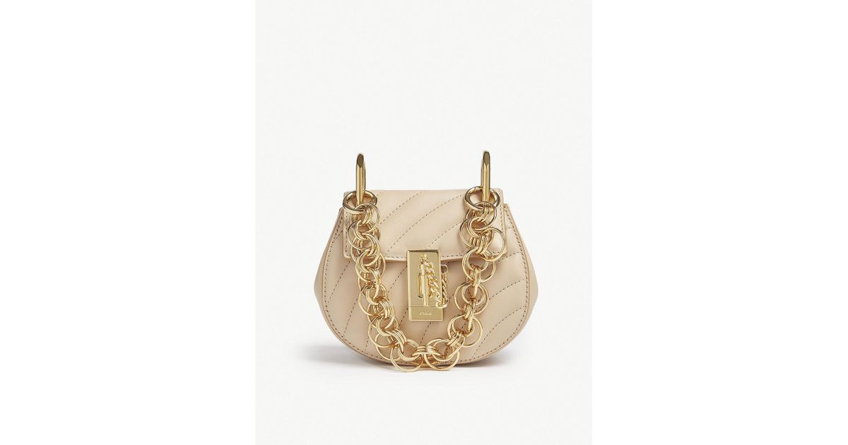 chloe nano drew bijou quilted shoulder bag