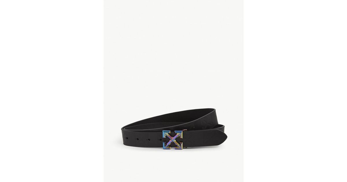 Selfridges off outlet white belt