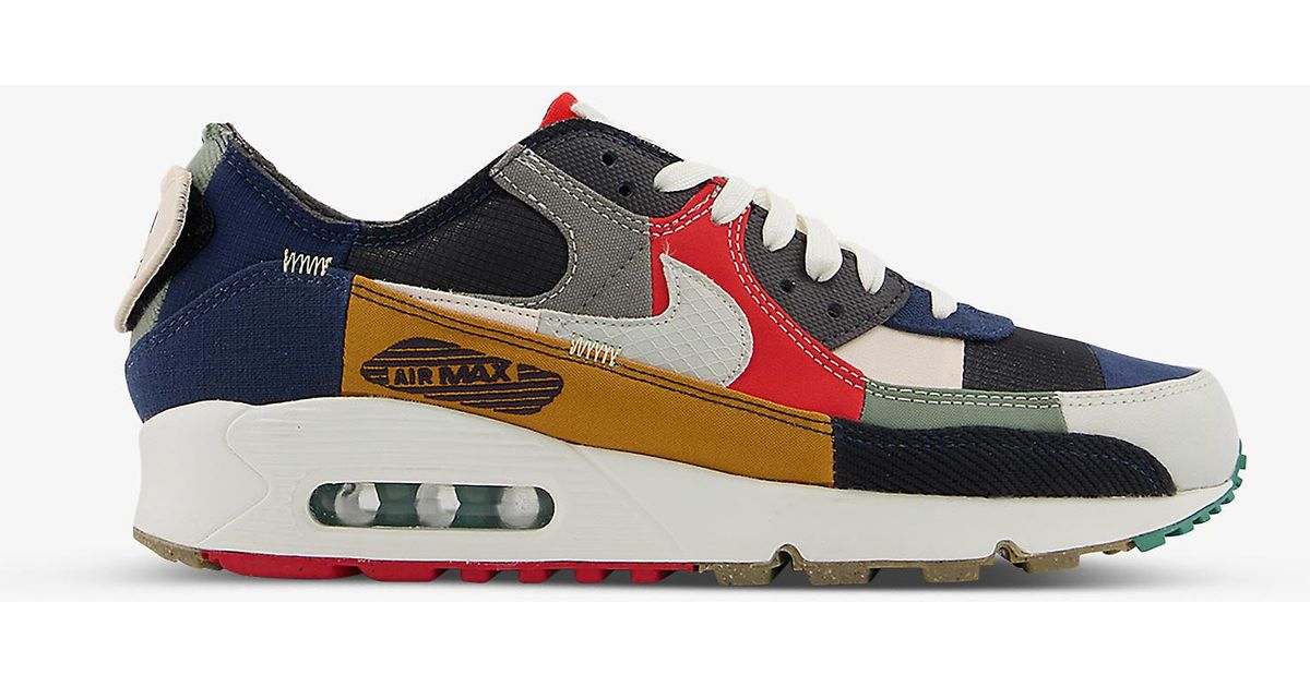 Air Max 90 Logo-embossed Woven Trainers 