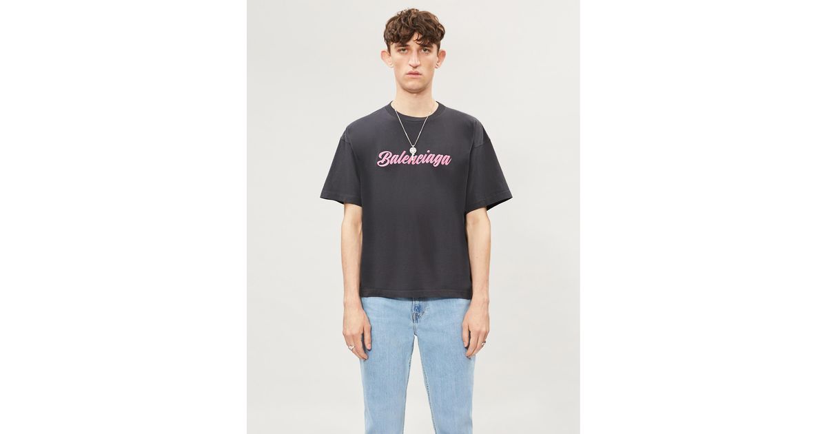 Balenciaga Logo-print Cotton-jersey T 
