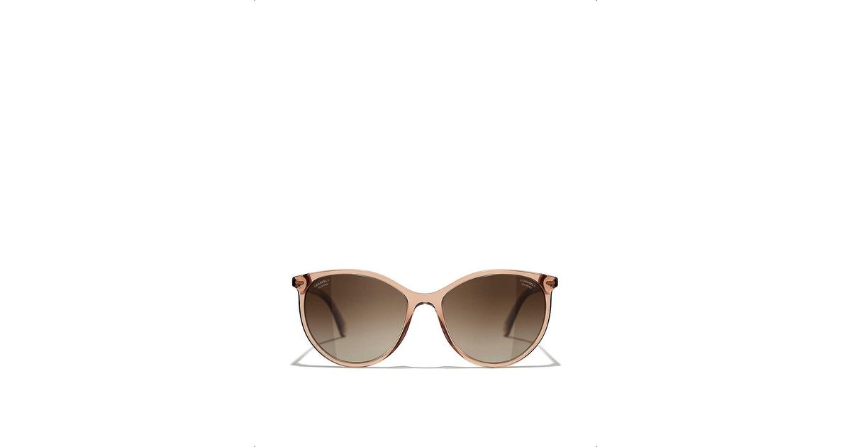 Chanel Pantos Sunglasses in Brown | Lyst