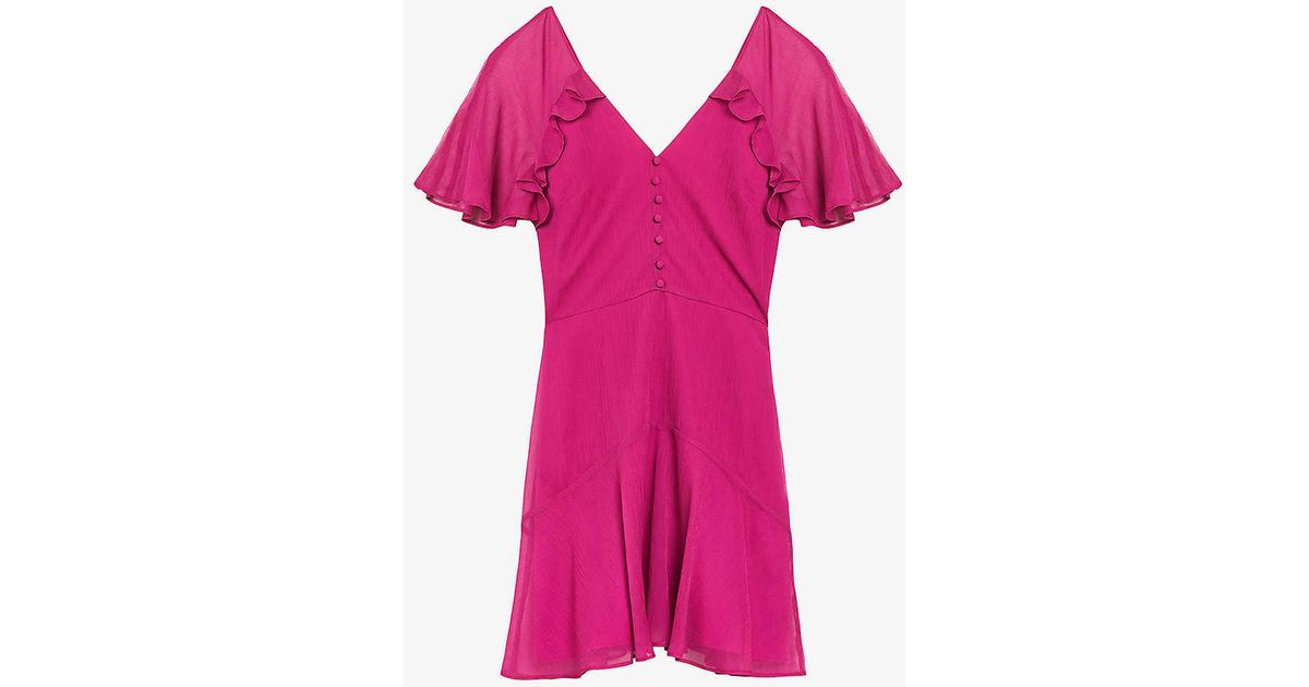 【TED BAKER】BRETAAH Angel Sleeve Mini ワンピース TED BAKER】BRETAAH Angel Sleeve Mini ワンピース (TED BAKER