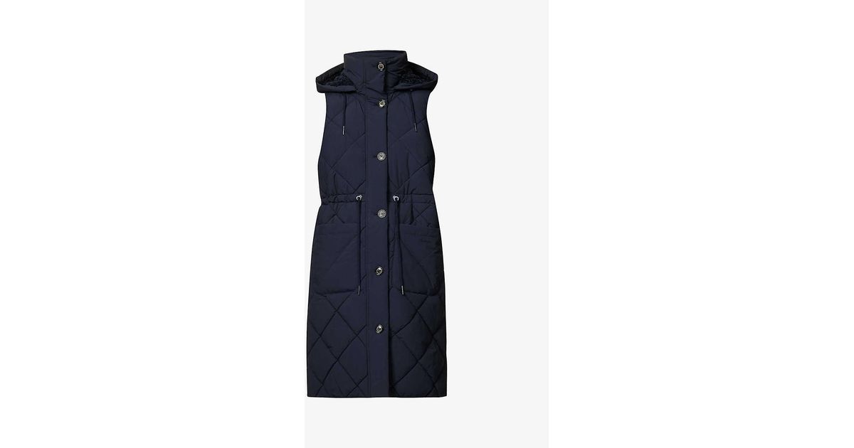 Barbour Orinsay Quilted Regular-fit Woven Gilet in Blue | Lyst