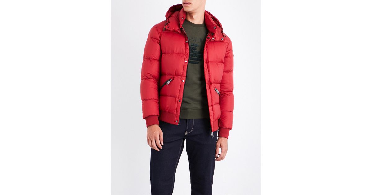 armani jeans quilted shell jacket
