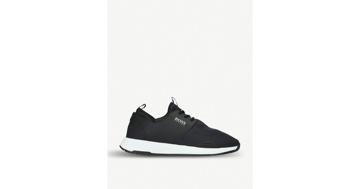 boss titanium runner mesh trainers