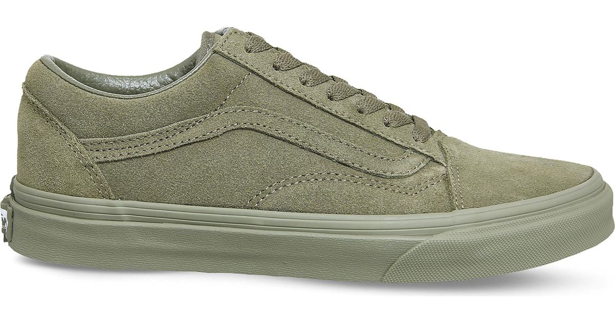 olive green vans with cheetah print