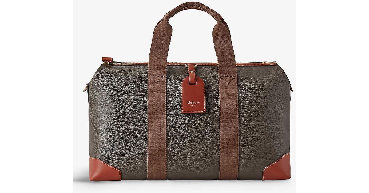 Mulberry Heritage Day Clipper Faux-leather Holdall Bag in Brown | Lyst UK