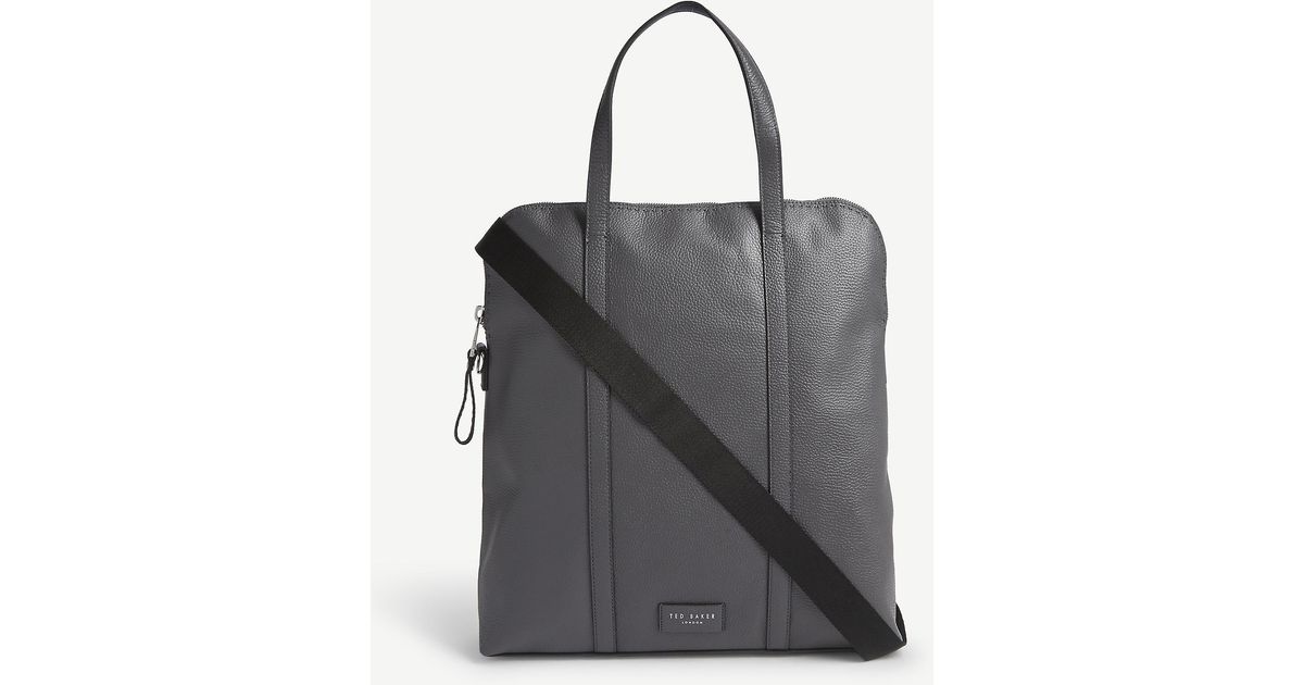 backpack tote leather