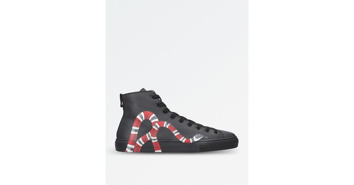 gucci major snake high top sneaker