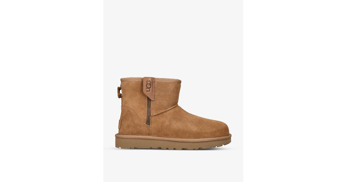 Ugg tan ankle clearance boots