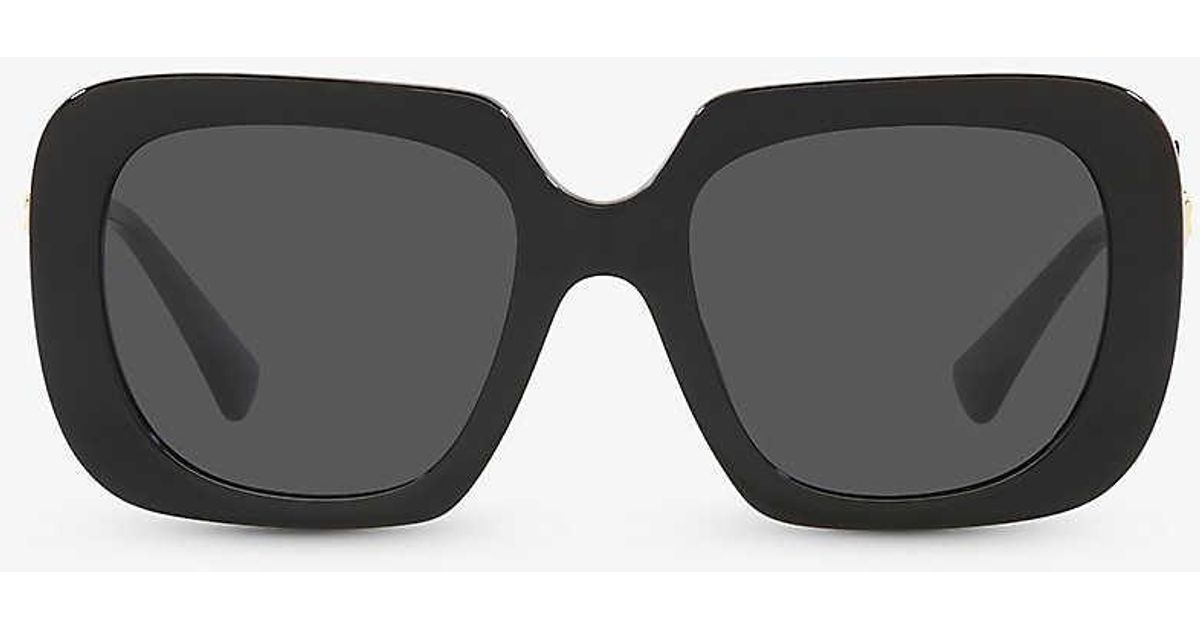 Versace Ve4434 Logoembellished Squareframe Acetate Sunglasses in