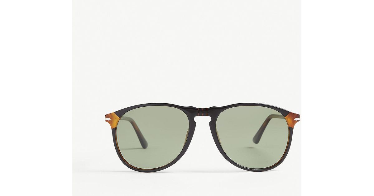 Persol Po6649 Aviator Sunglasses in Black for Men - Lyst