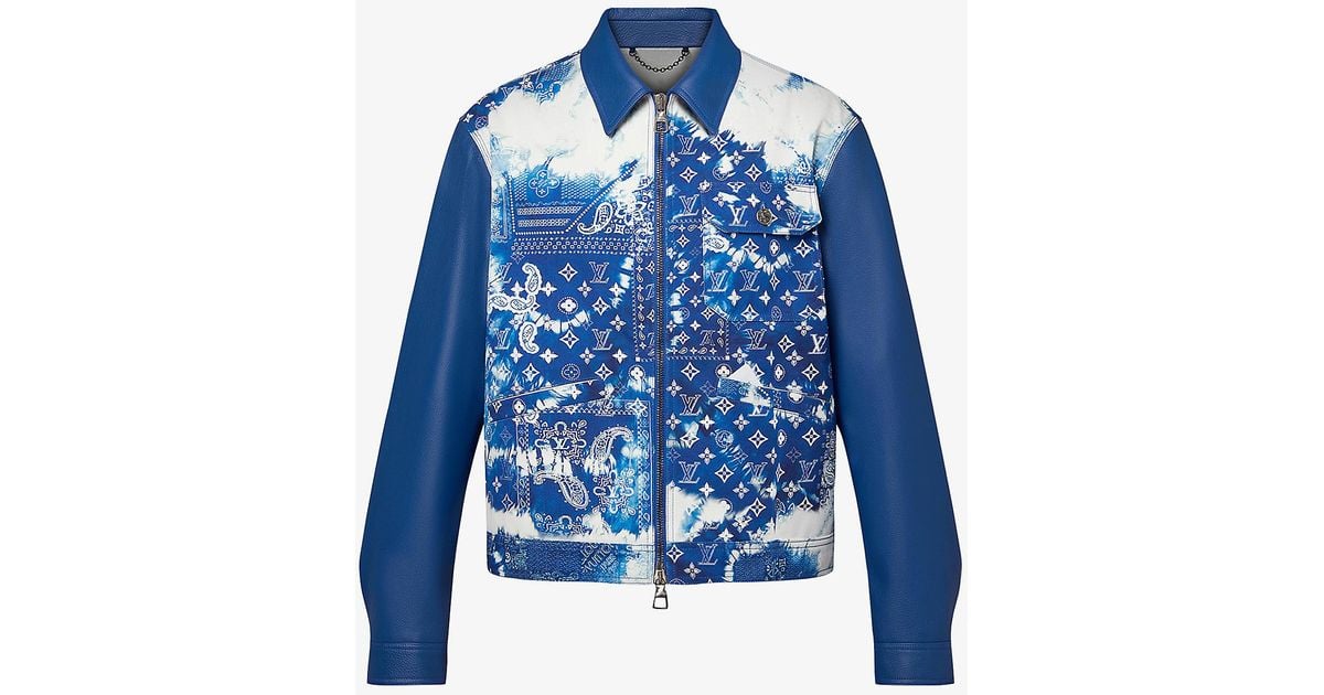 Louis Vuitton Supreme Blue Monogram Chore Jacket