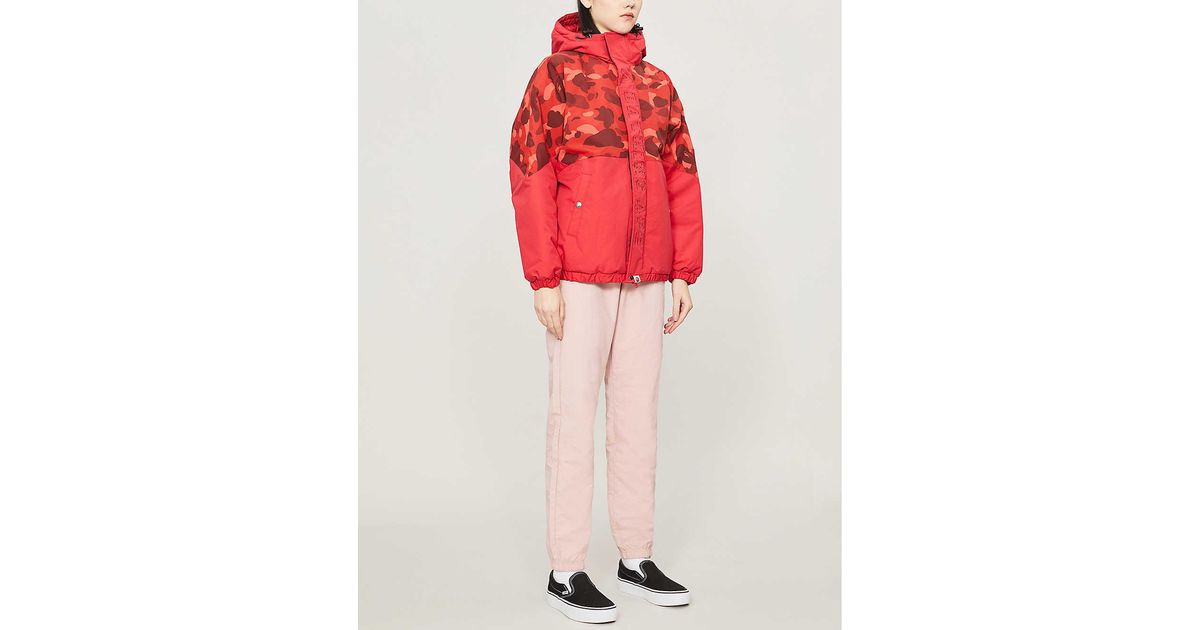 bathing ape red jacket