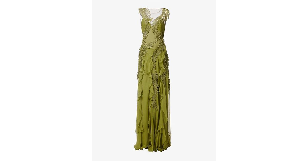 slim fit dress slacks Long silk gown with shoulder-revealing cape