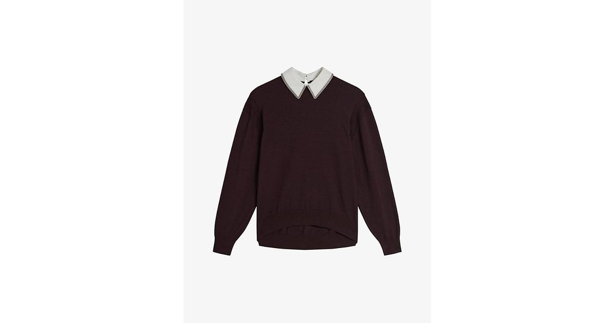 Ted baker hotsell embellished collar jumper