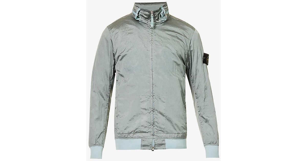 Stone Island Nylon Metal Concealedhood Brandbadge Shell Jacket in Blue for Men Lyst Canada