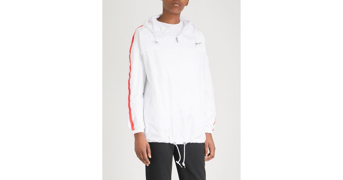 calvin klein white windbreaker