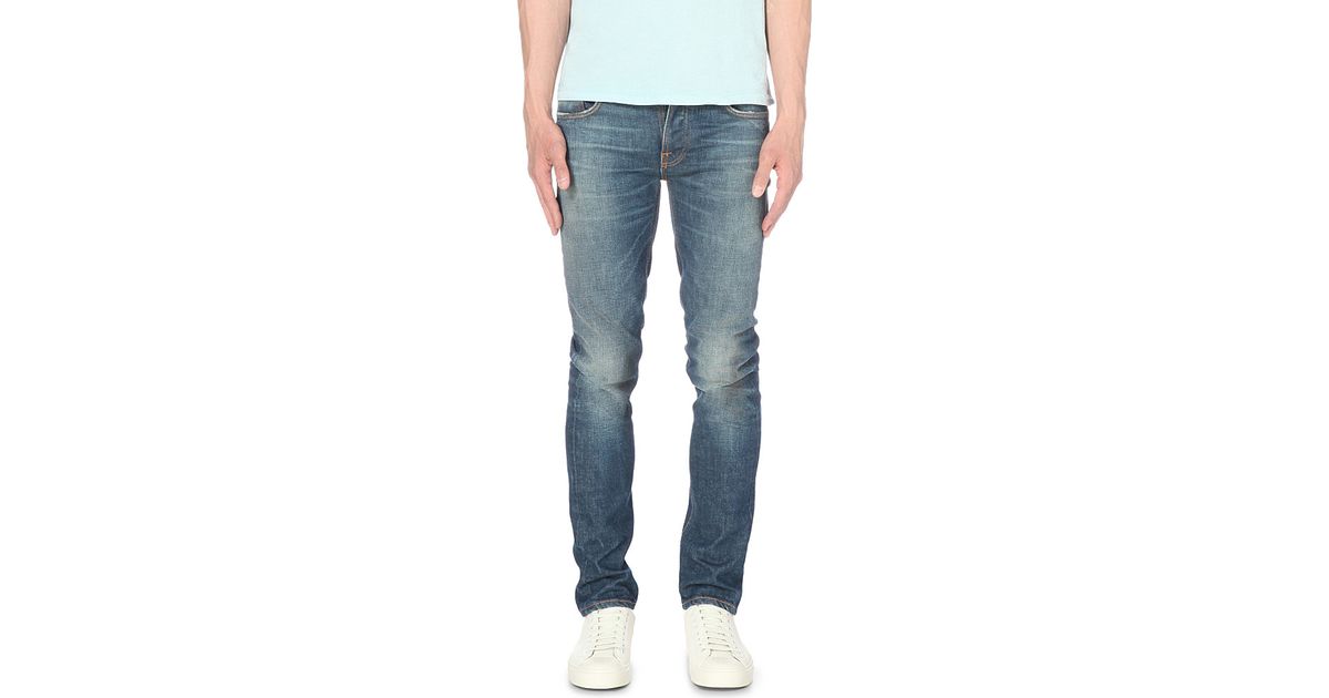 Nudie Jeans Denim Grim Tim Douglas Replica Slim-fit Straight Jeans in Blue  for Men - Lyst