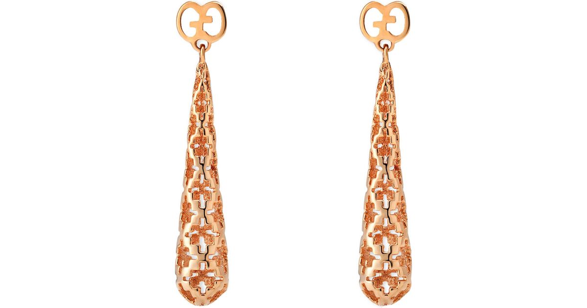 gucci rose gold earrings