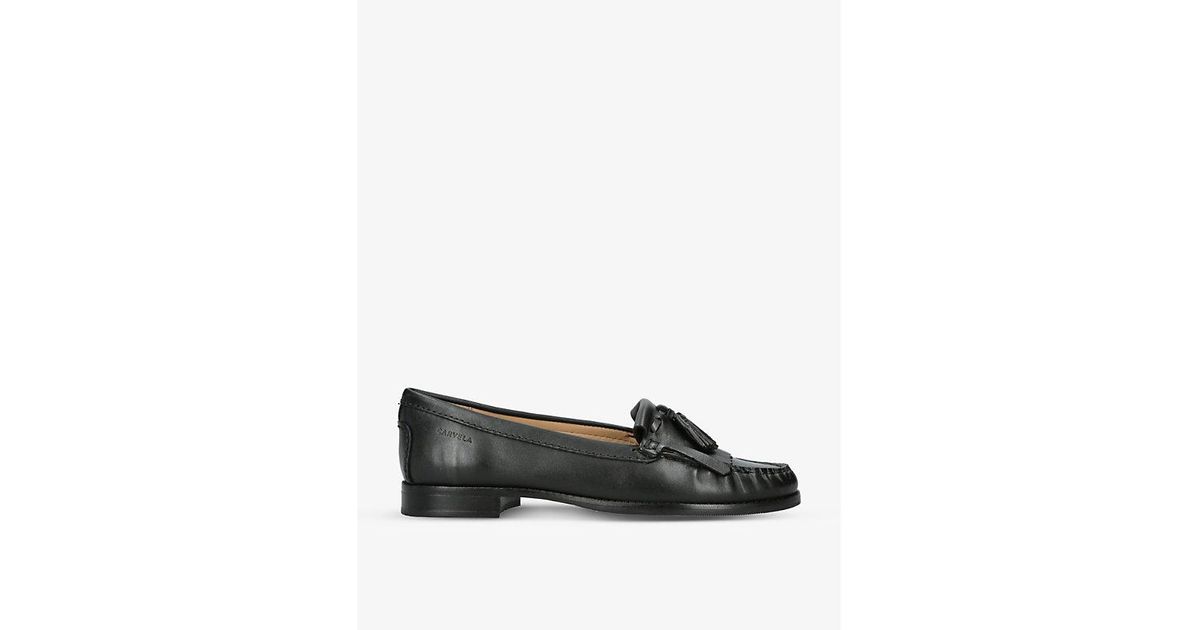 Carvela Kurt Geiger Hampton Tasselembellished Leather Loafers in Black