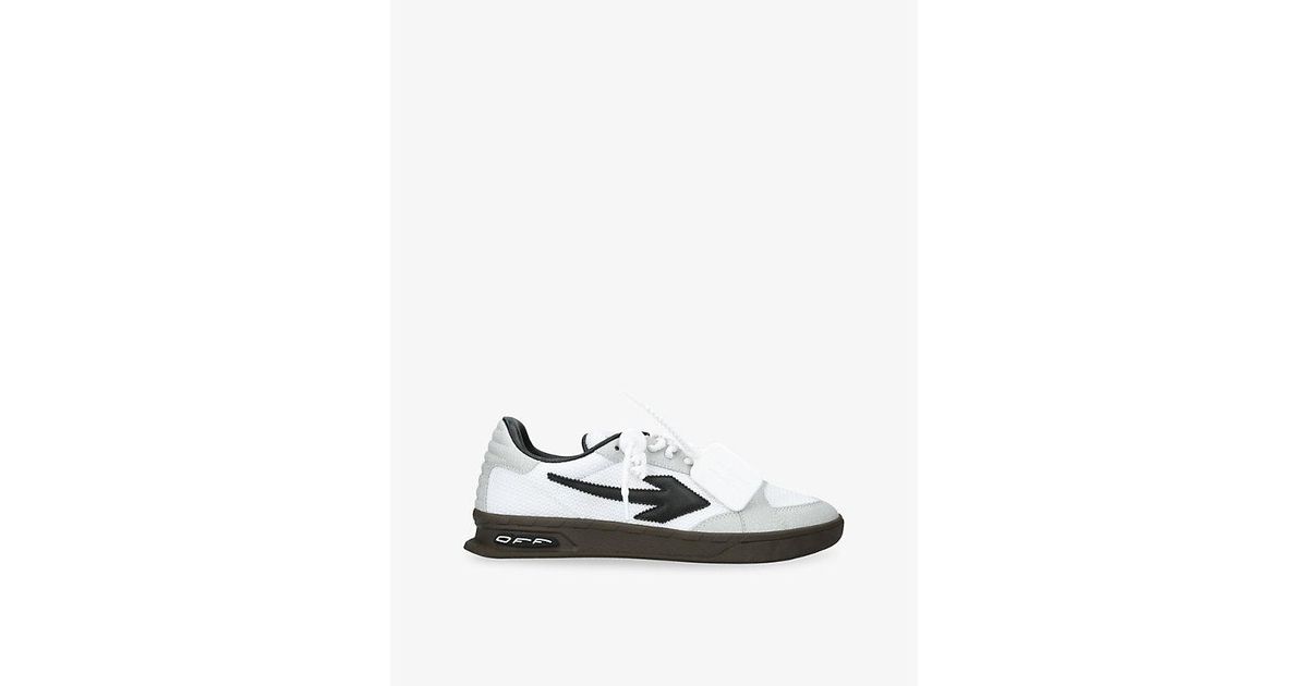 Off-White c/o Virgil Abloh End Of Play Leather And Woven Trainers