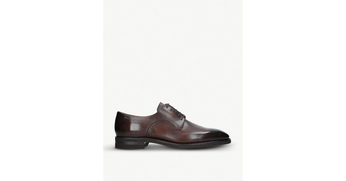 bally brustel leather derby shoes