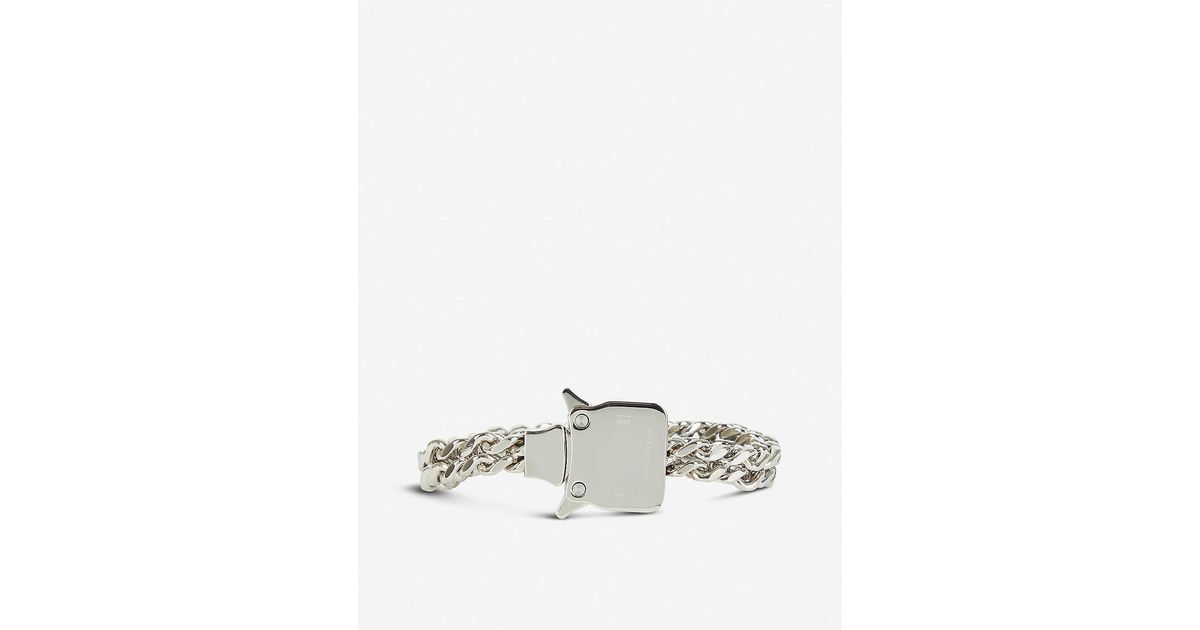 1017 ALYX 9SM Cubix Mini Silver Chain Bracelet in Metallic for Men 