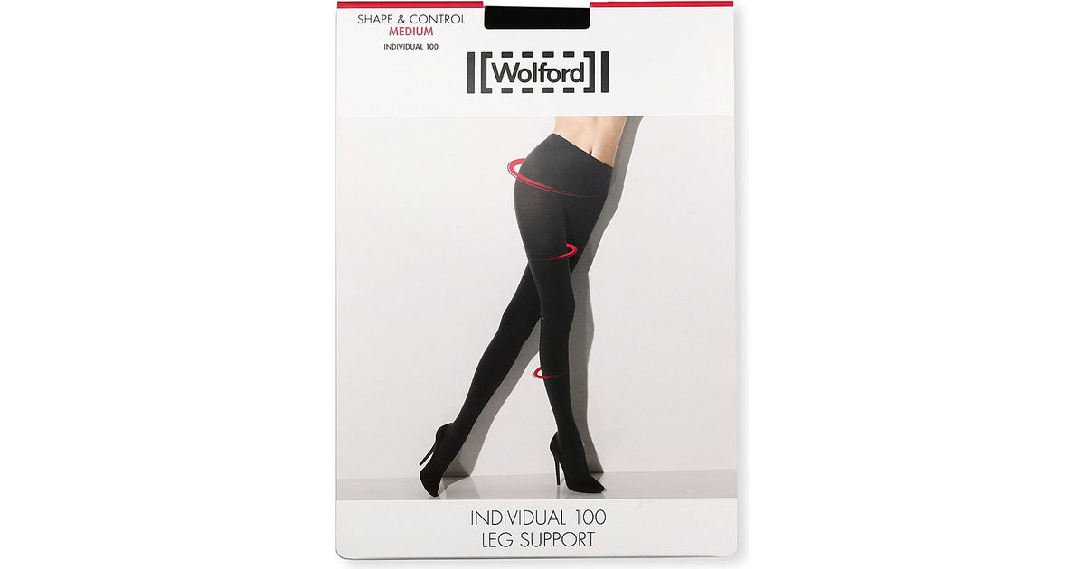 Wolford Opaque Individual 100 Tights in Black Lyst