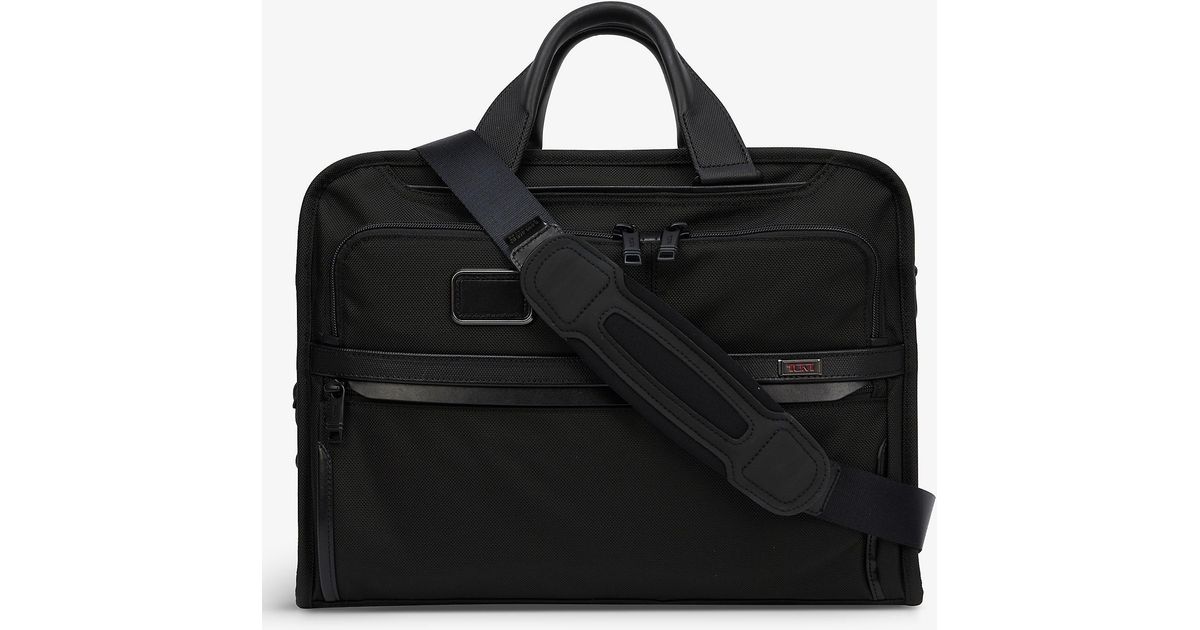 Tumi Synthetic Portfolio Woven Briefcase in Black for Men Lyst Canada